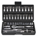 46pcs/set Professional Wrench Socket Set Repairing Tools